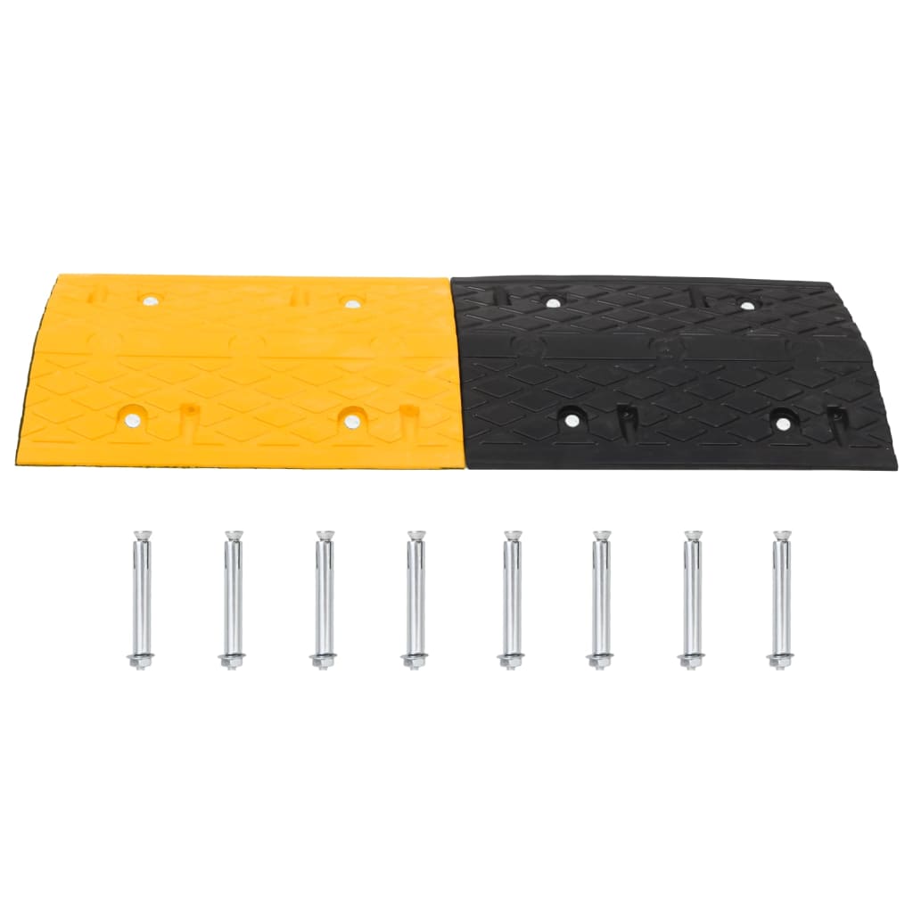 Dosso Giallo e Nero 517x32,5x4 cm in Gomma
