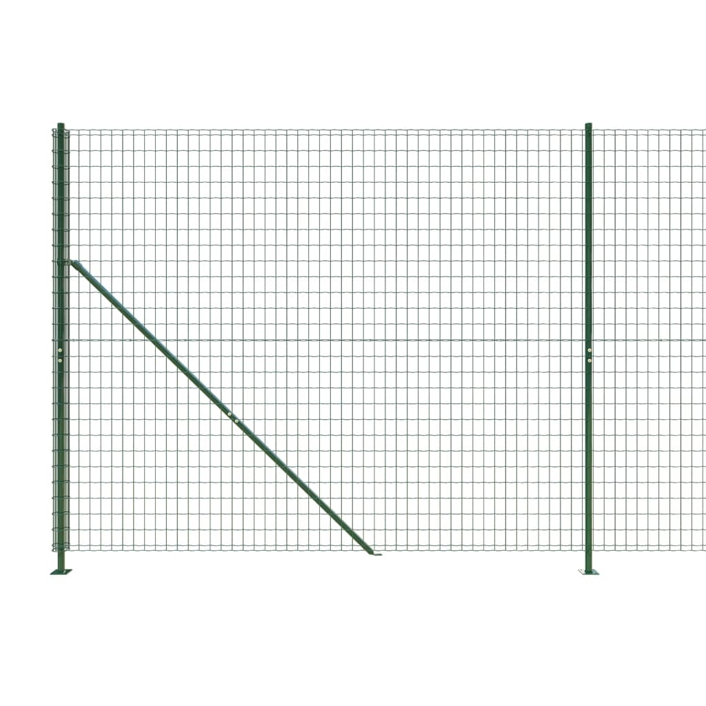Recinzione Metallica con Flangia Verde 2x25 m