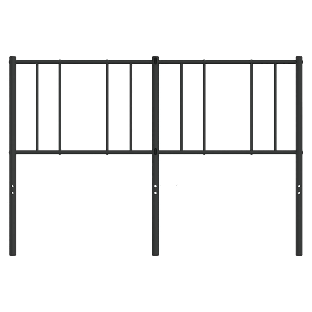 Testiera di Ricambio in Metallo Nero 120 cm
