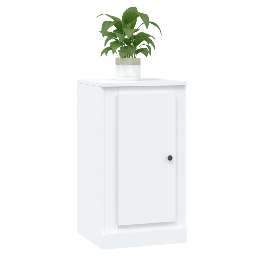 Credenze 2 pz Bianche 37,5x35,5x67,5 cm in Legno Multistrato