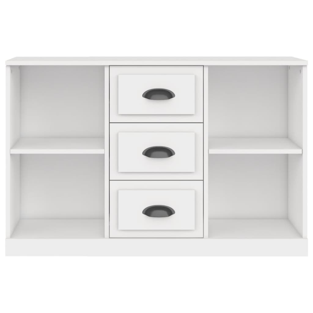 Credenza Bianca 104,5x35,5x67,5 cm in Legno Multistrato