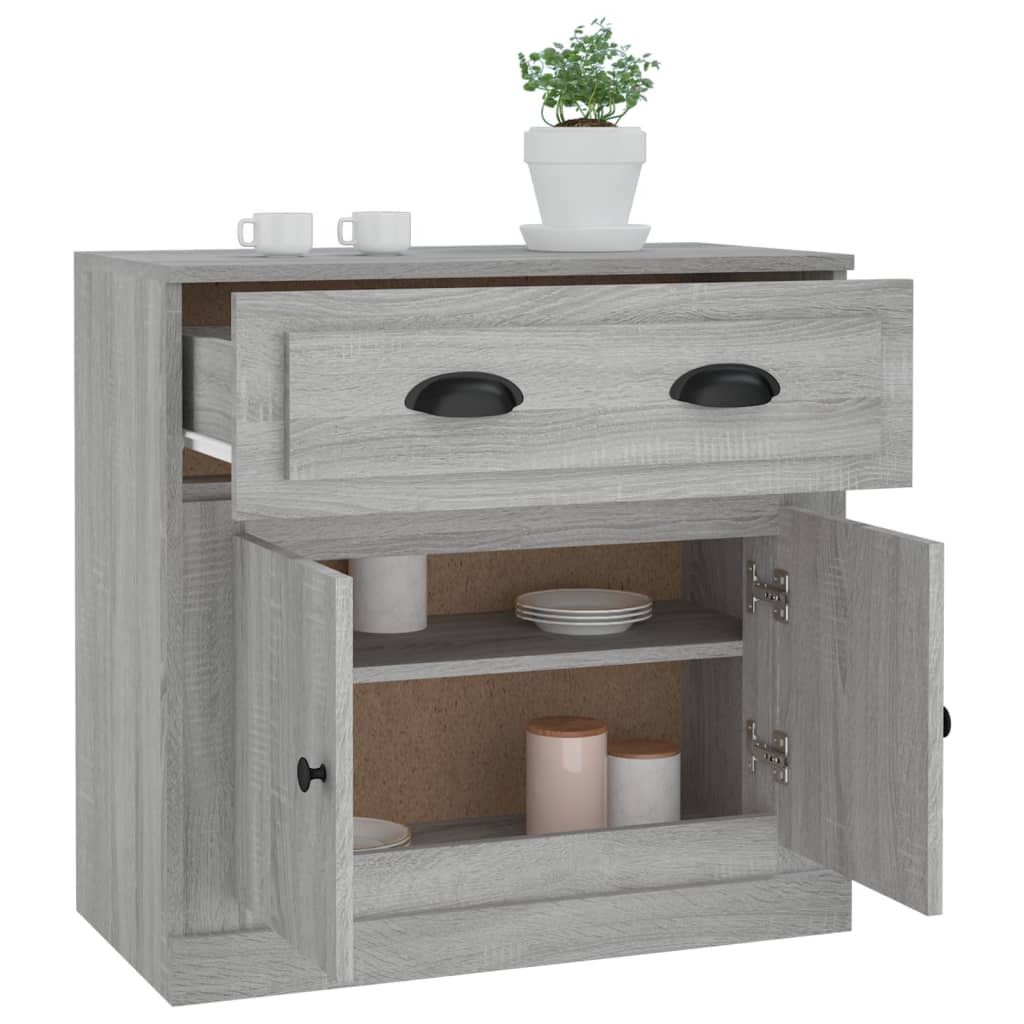 Credenza Grigio Sonoma 70x35,5x67,5 cm in Legno Multistrato
