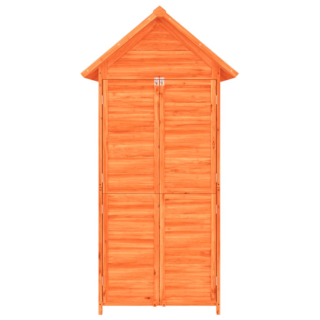 Rimessa da Giardino Marrone 89x52,5x175 cm Legno Massello Pino
