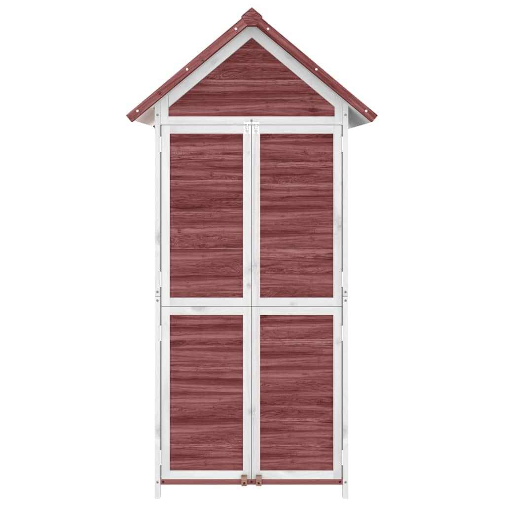 Rimessa da Giardino Moka 89x52,5x175 cm Legno Massello di Pino