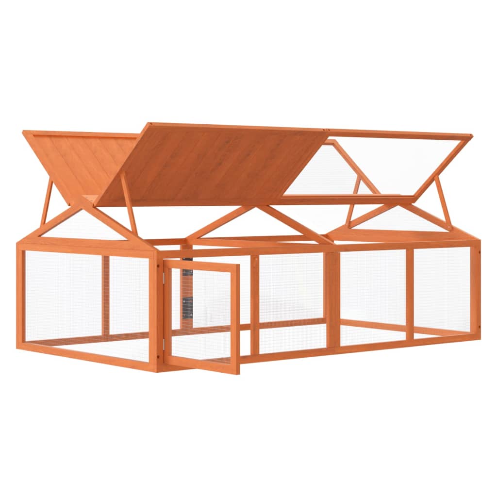 Box per Animali Marrone 200x112,5x74 cm Legno Massello di Pino