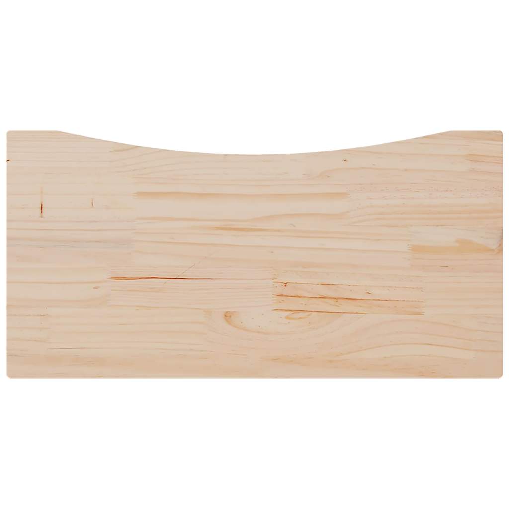 Piano Scrivania 80x40x2,5 cm in Legno Massello di Pino