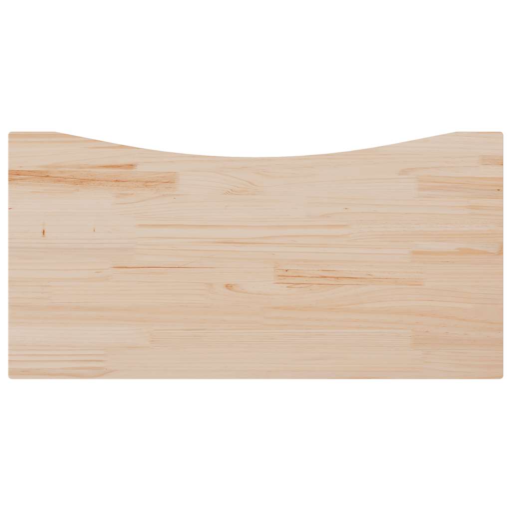 Piano Scrivania 100x50x2,5 cm in Legno Massello di Pino