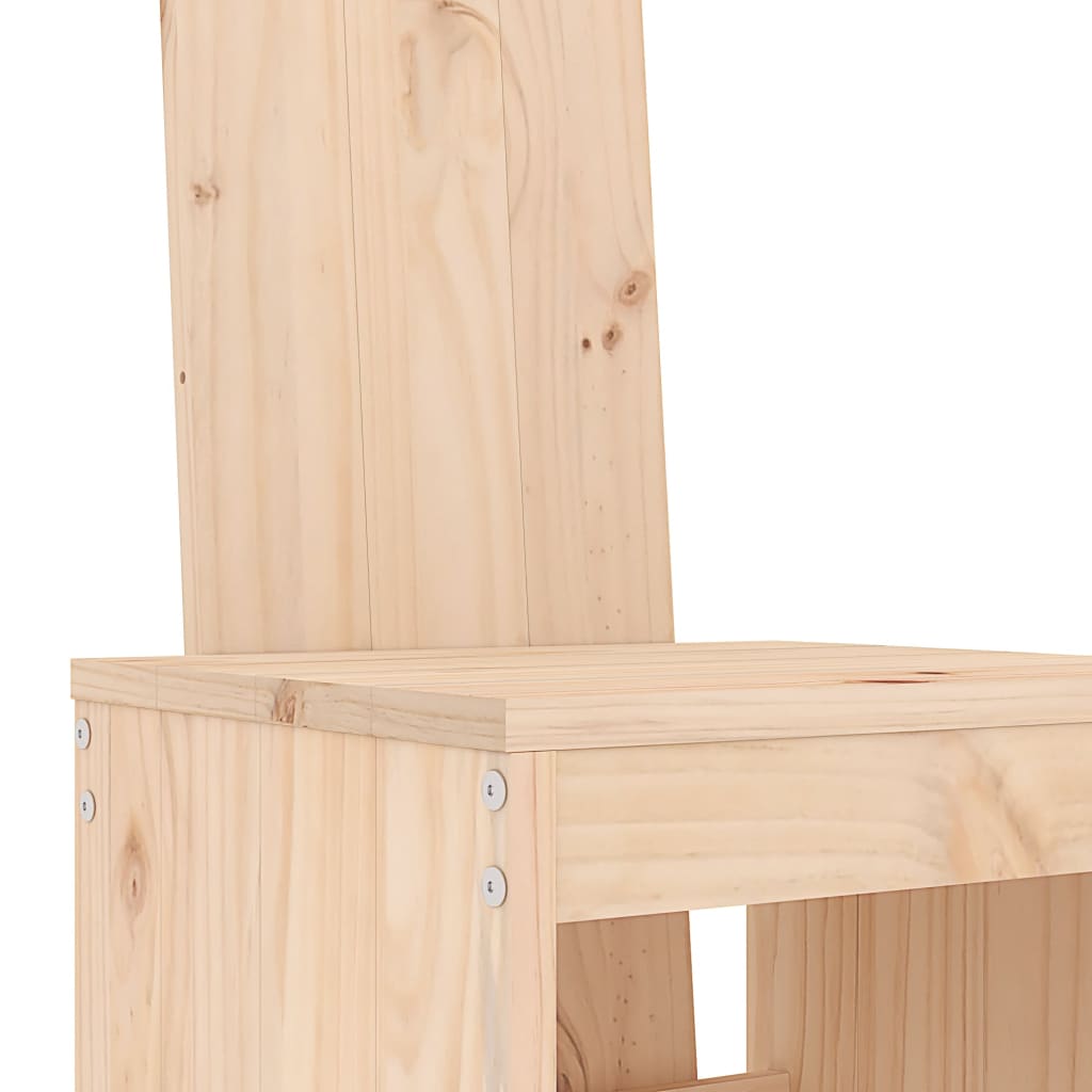 Set Bar da Giardino 9 pz in Legno Massello di Pino