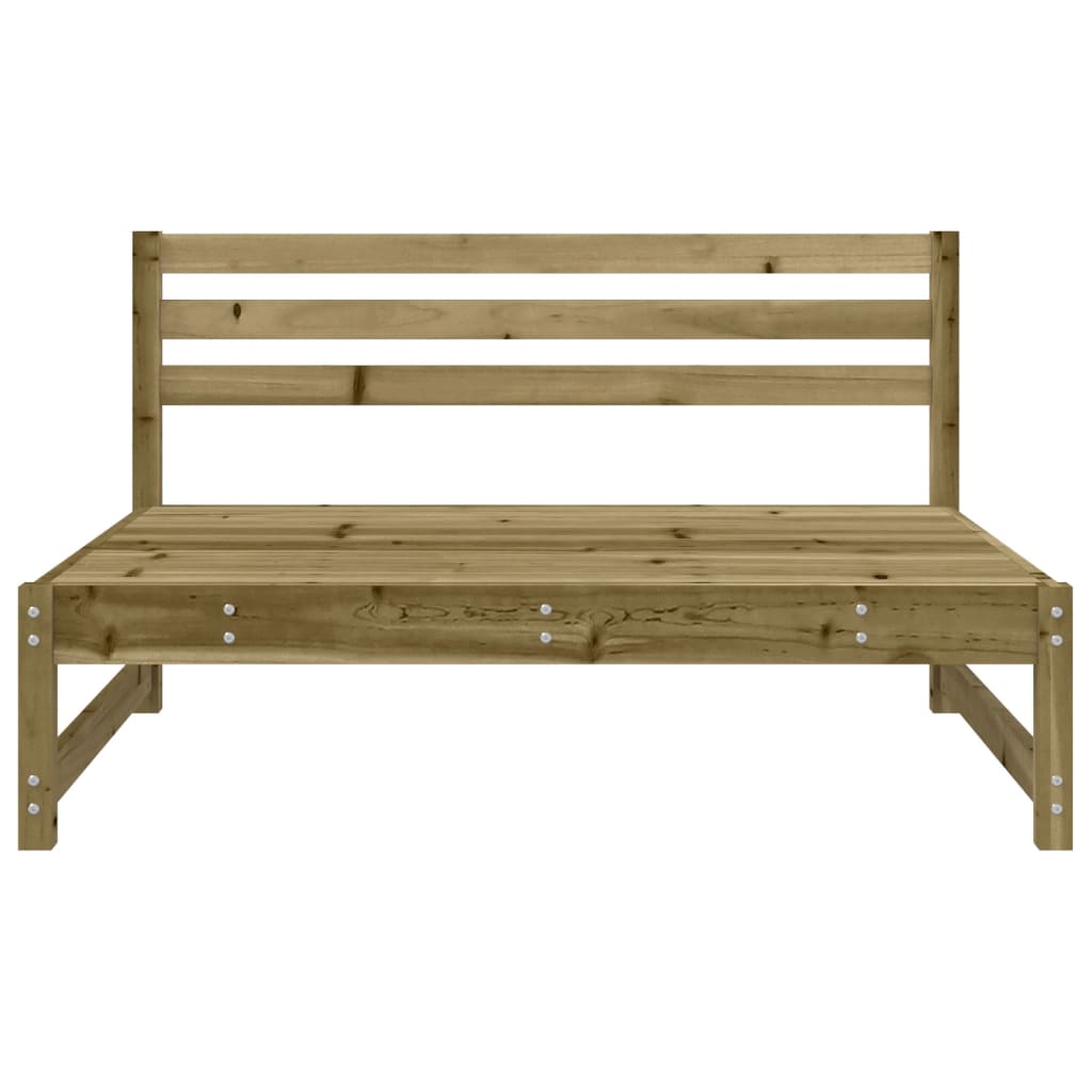 Divani Centrali da Giardino 2pz 120x80 cm Legno Impregnato Pino