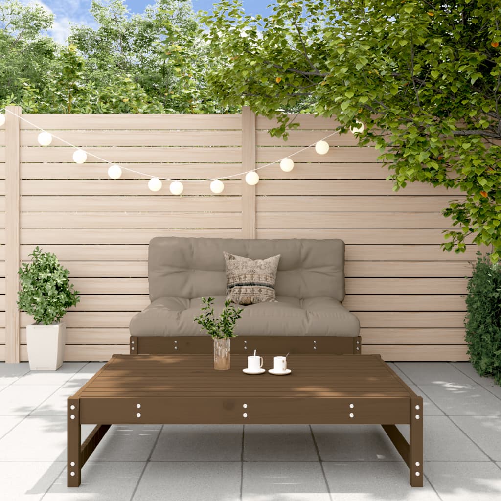 Set Salotto da Giardino 2 pz Ambra in Legno Massello di Pino