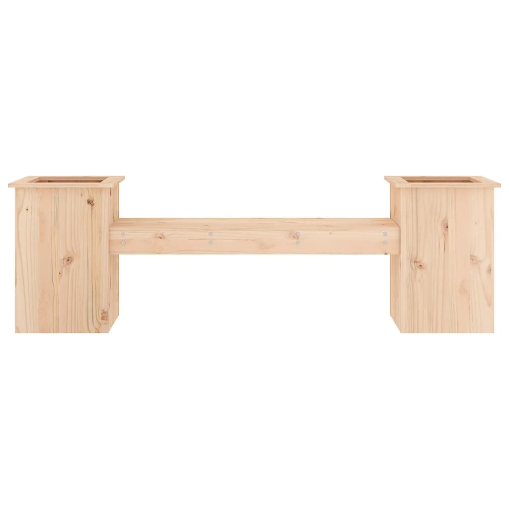 Panchina con Fioriera 184,5x39,5x56,5 cm Legno Massello di Pino