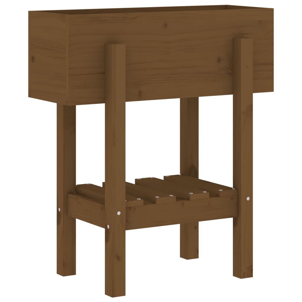 Fioriera da Giardino Ambra 62x30x69 cm Legno Massello di Pino