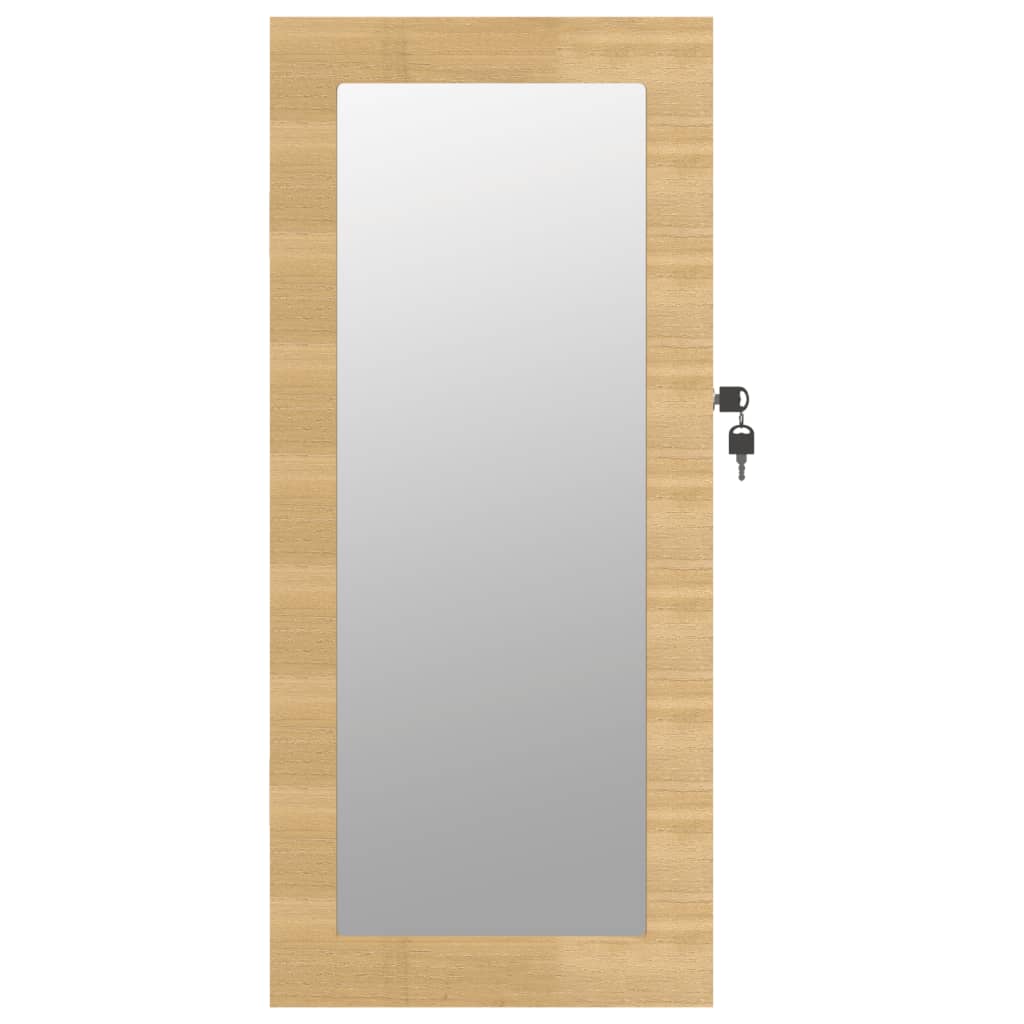Armadio Portagioie con Specchio a Muro 30x8,5x67 cm
