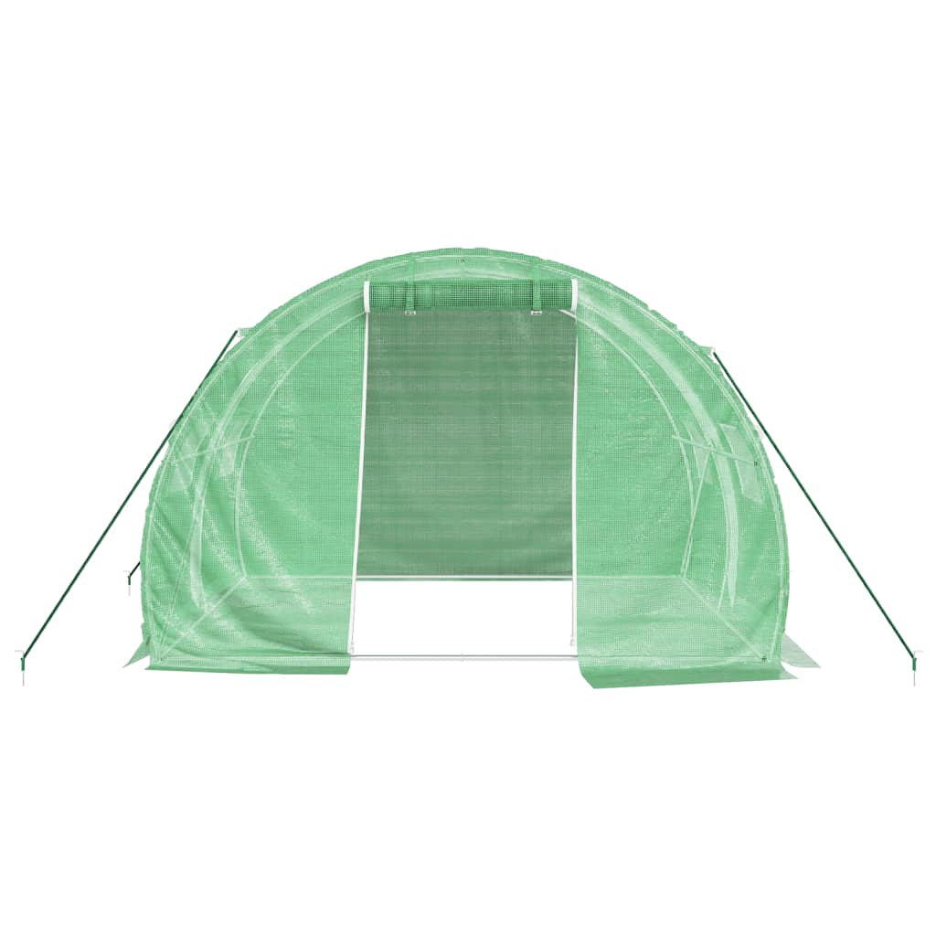 Serra con Telaio in Acciaio Verde 6 m² 3x2x2 m