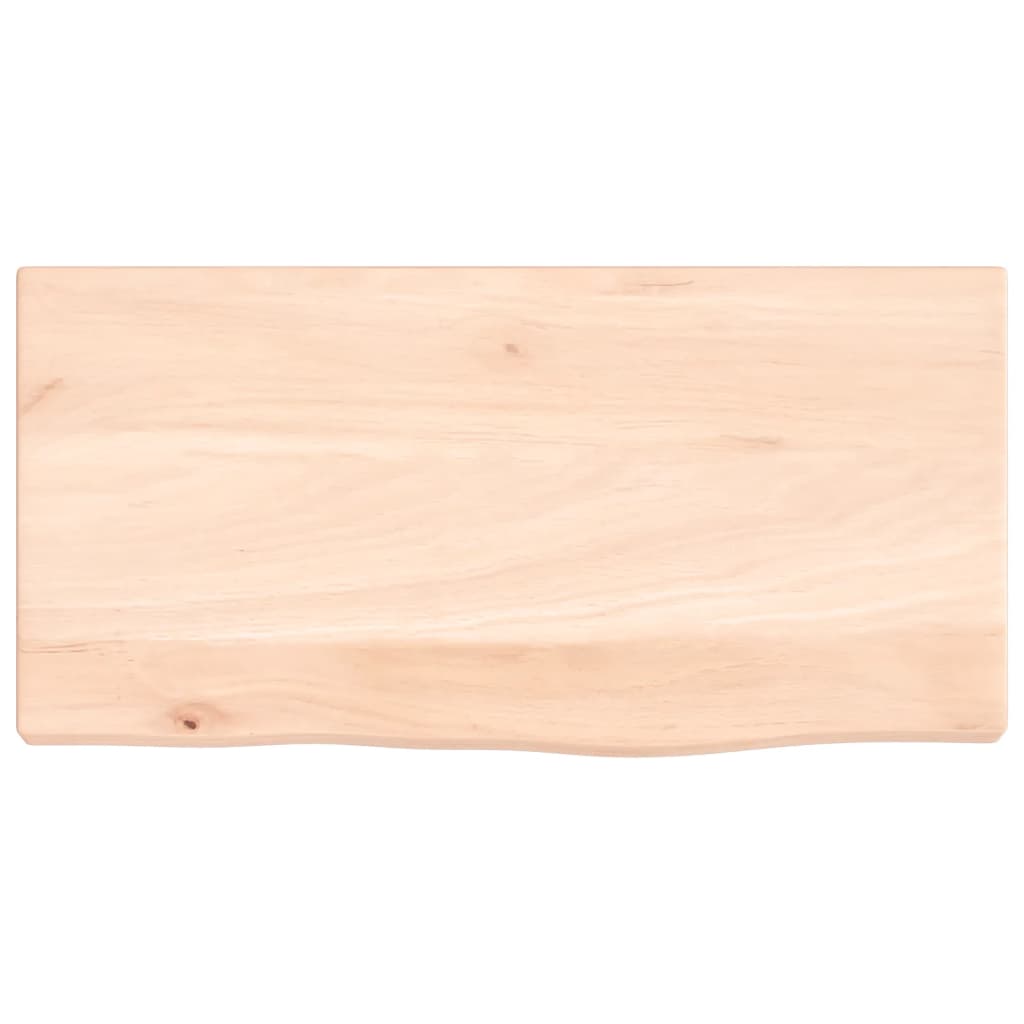 Ripiano a Parete 40x20x2 cm Legno Massello Rovere Non Trattato