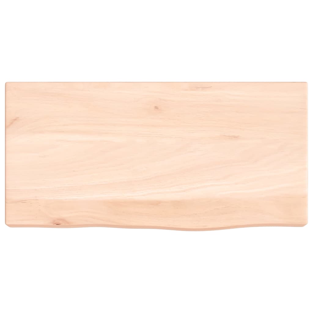 Ripiano a Parete 40x20x4 cm Legno Massello Rovere Non Trattato