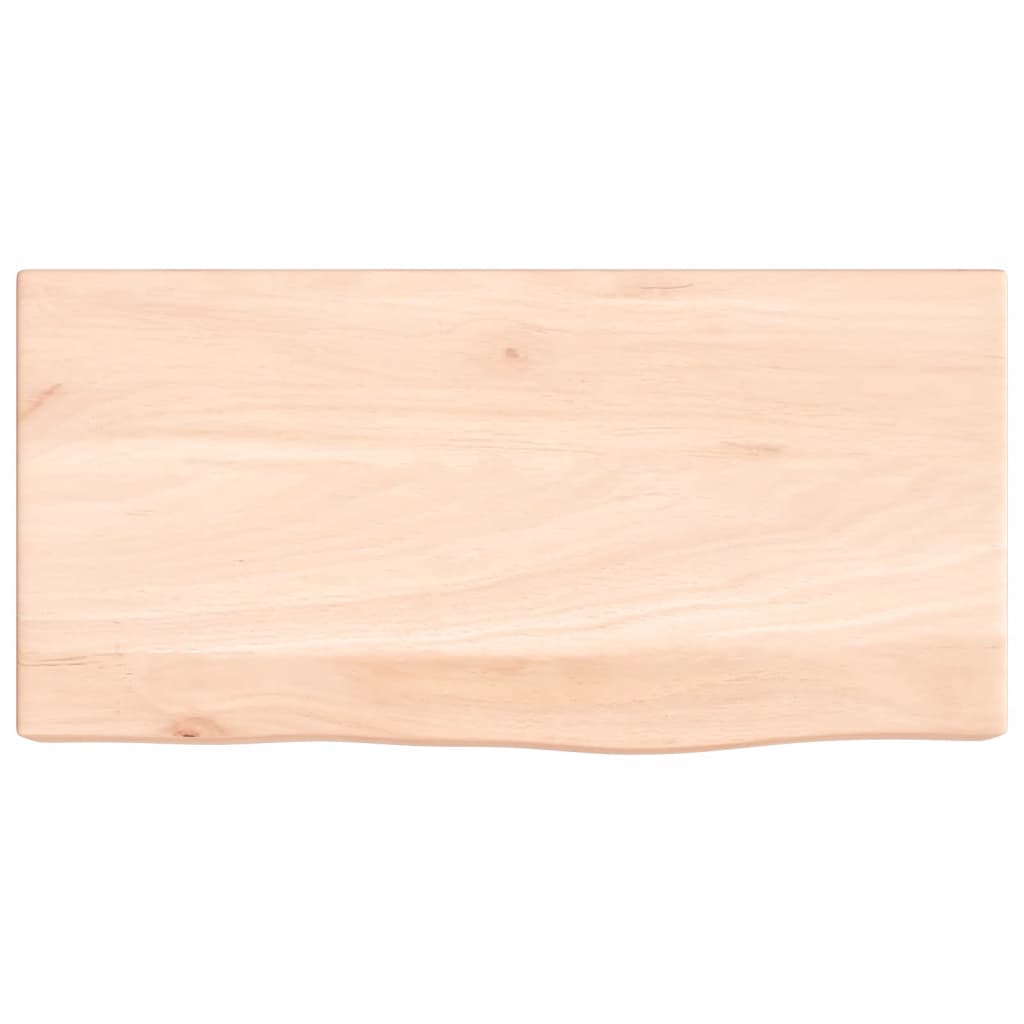 Ripiano a Parete 40x20x6 cm Legno Massello Rovere Non Trattato