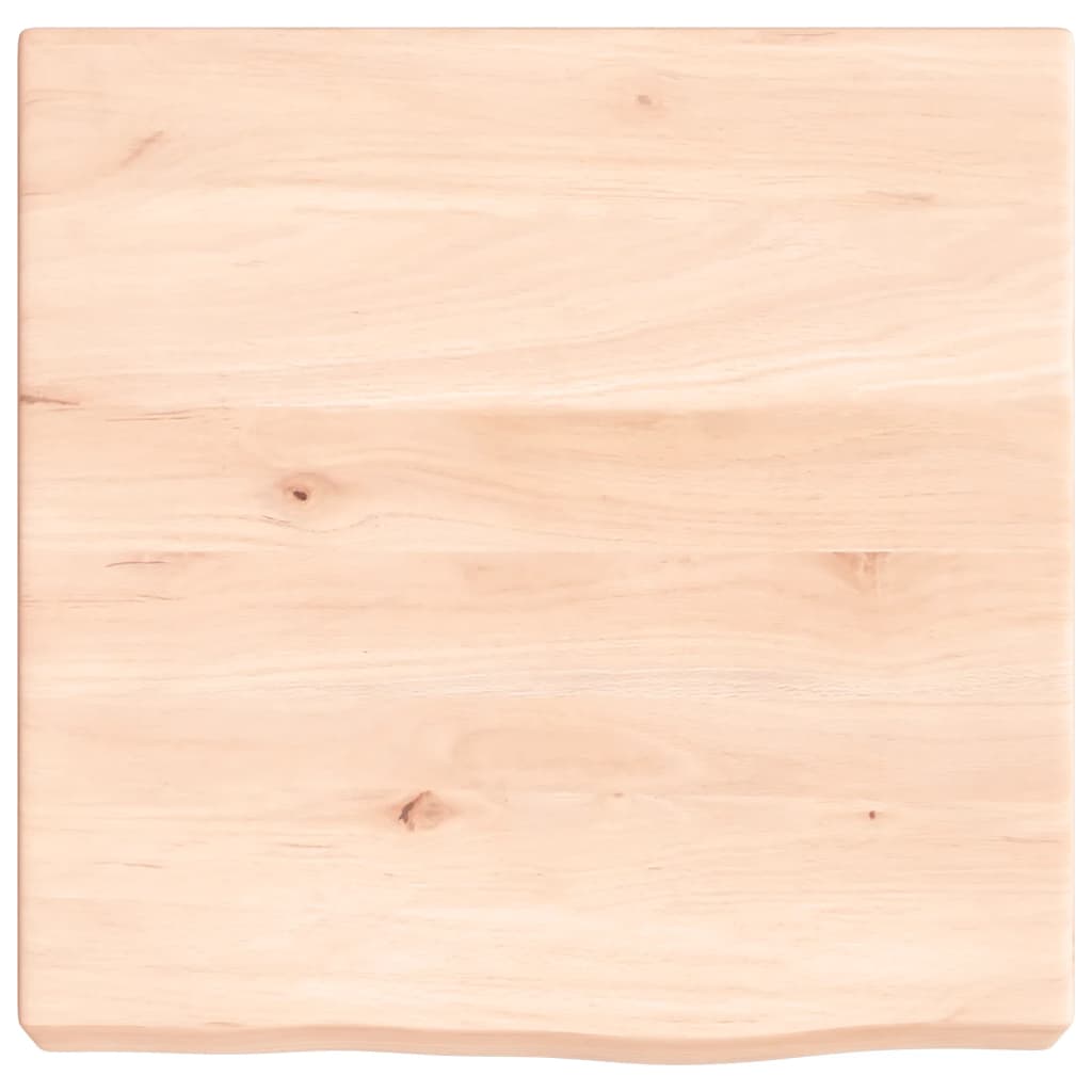 Ripiano a Parete 40x40x(2-6) cm Massello Rovere Non Trattato