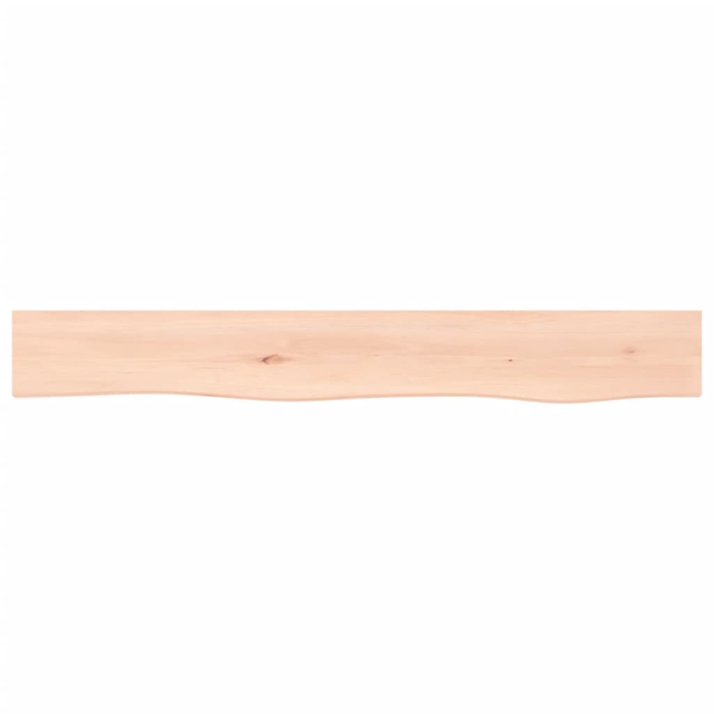 Ripiano a Parete 80x10x4 cm Legno Massello Rovere Non Trattato