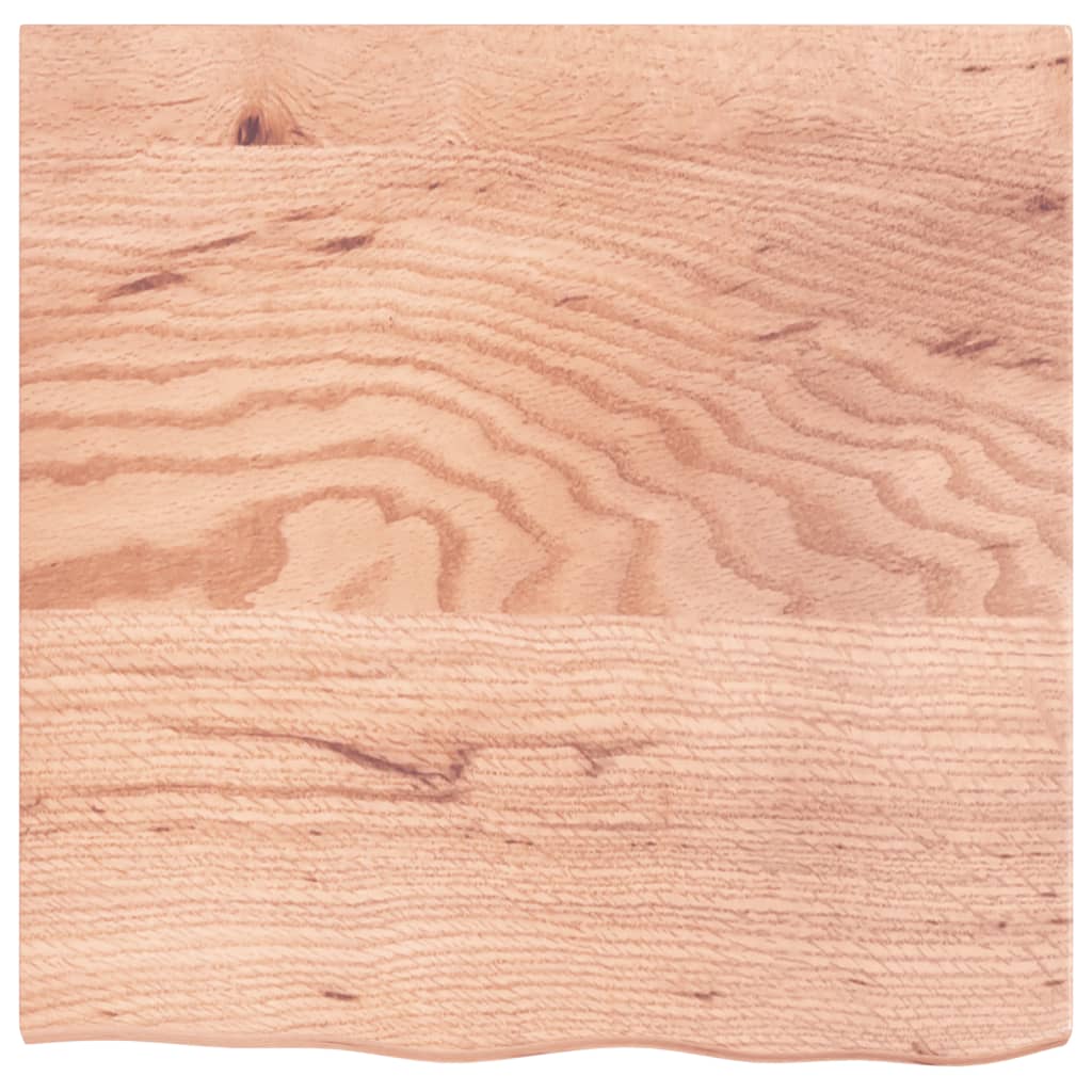 Ripiano Muro Marrone Chiaro 60x60x2 cm Massello Rovere Trattato