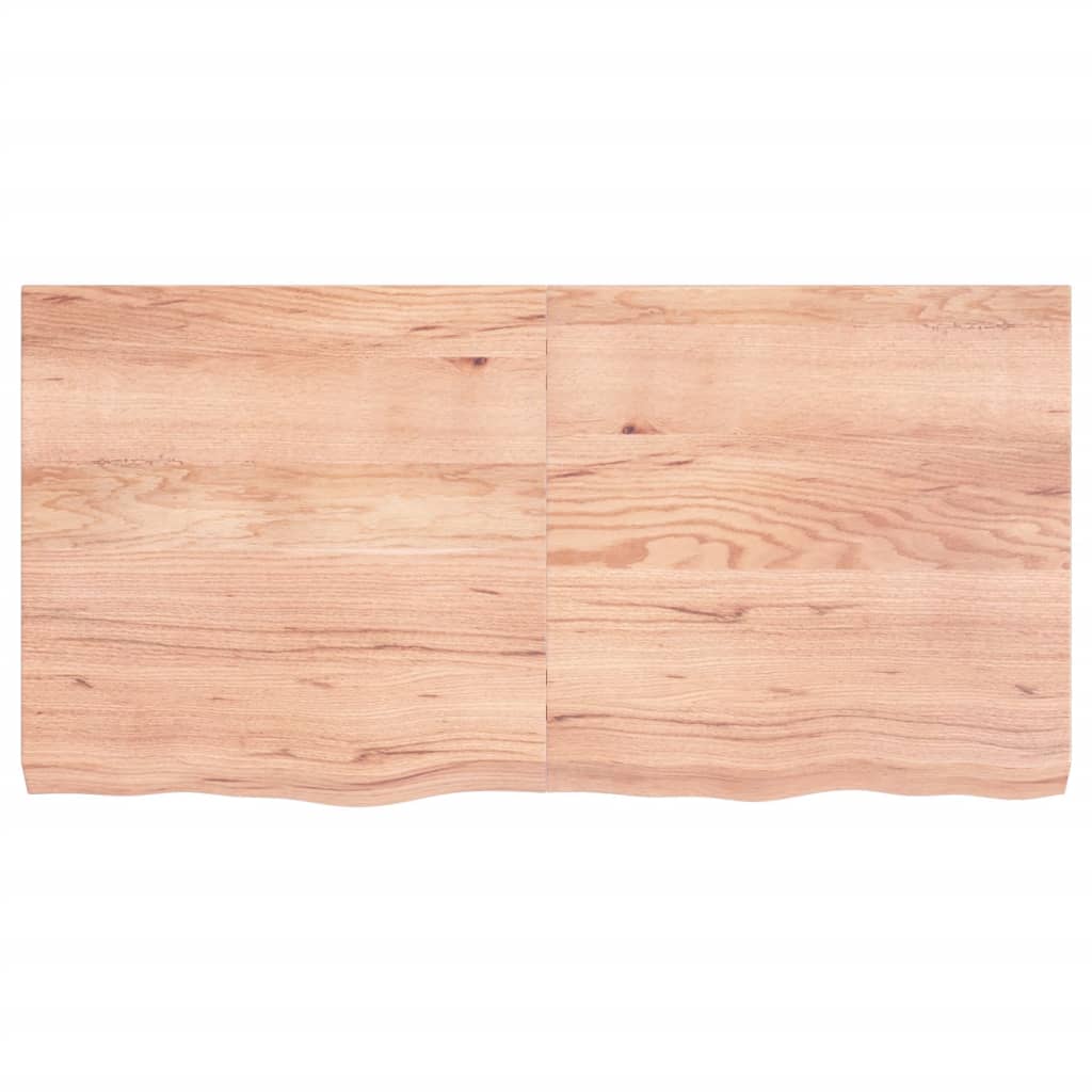 Ripiano Muro Marrone 120x60x(2-6) cm Massello Rovere Trattato