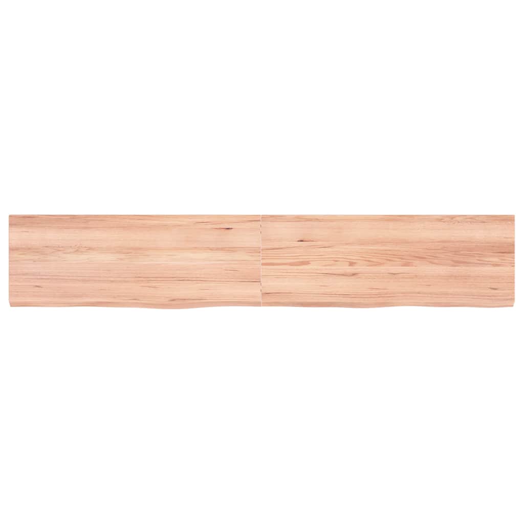 Ripiano Muro Marrone 160x30x(2-6) cm Massello Rovere Trattato