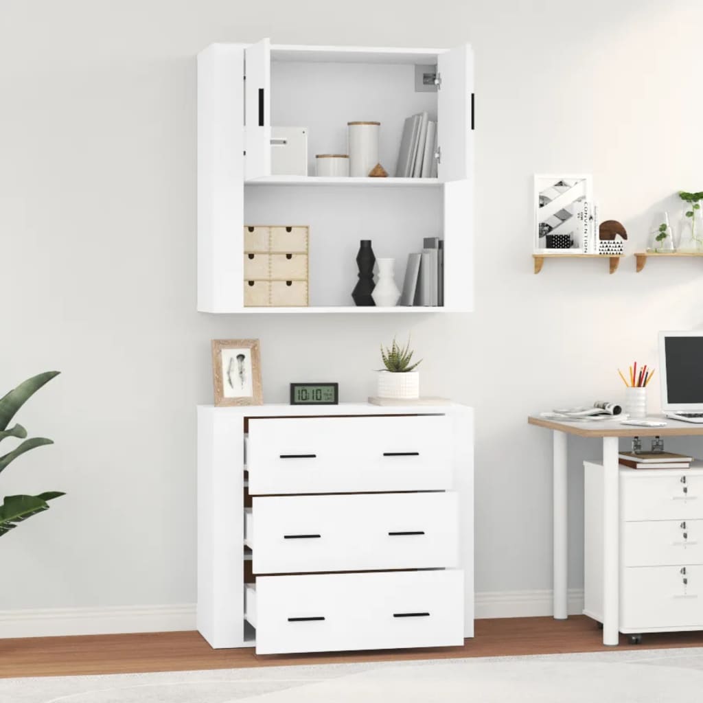 Credenza Bianca in Legno Multistrato