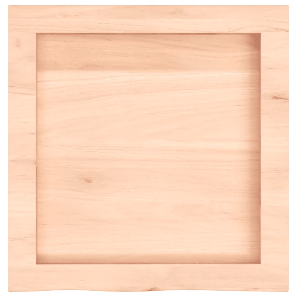 Piano Bagno 40x40x(2-4) cm in Legno Massello Non Trattato
