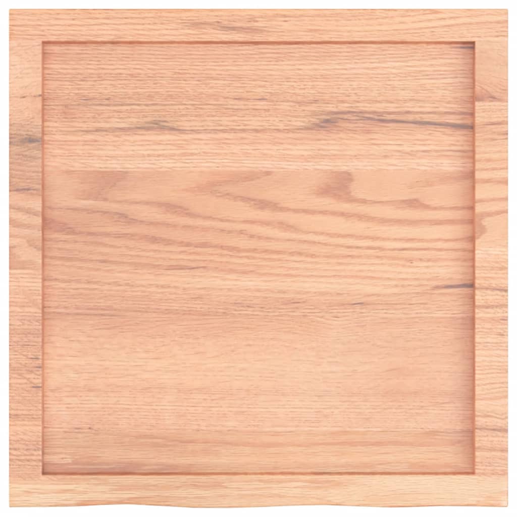 Piano Bagno Marrone 60x60x(2-6) cm Legno Massello Trattato