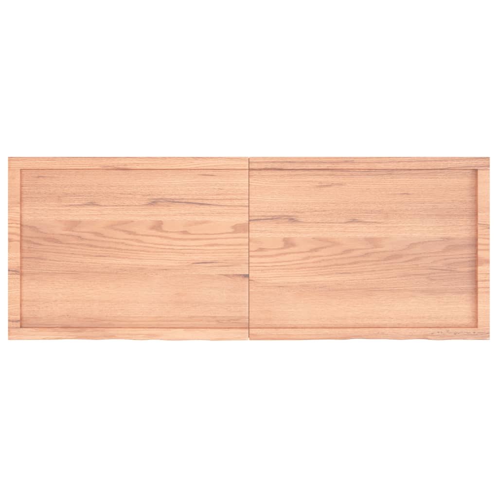 Piano Tavolo Marrone 160x60x(2-6) cm Massello Rovere Trattato