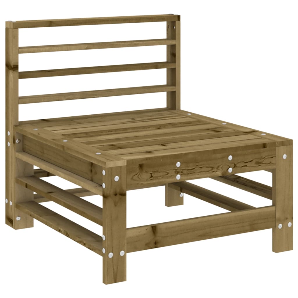 Set Salotto da Giardino 9 pz in Legno Impregnato di Pino