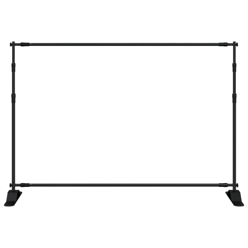 Supporti per Fondali 2 pz Neri 305x243 cm in Acciaio