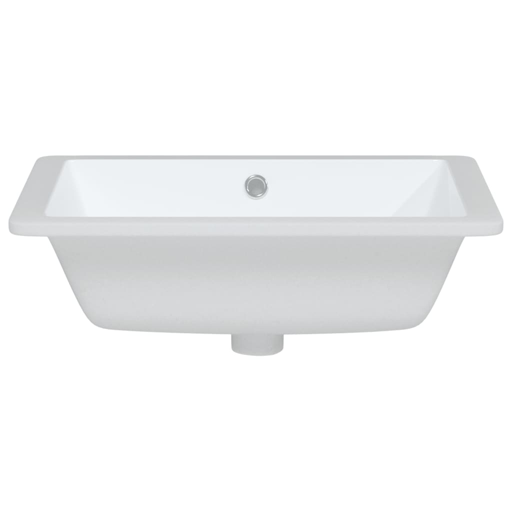 Lavandino da Bagno Bianco 50x40,5x18,5 cm Rettangolare Ceramica
