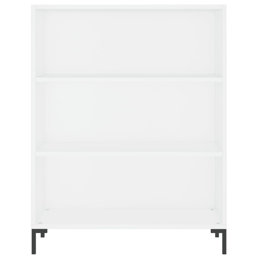 Libreria Bianca 69,5x32,5x90 cm in Legno Multistrato