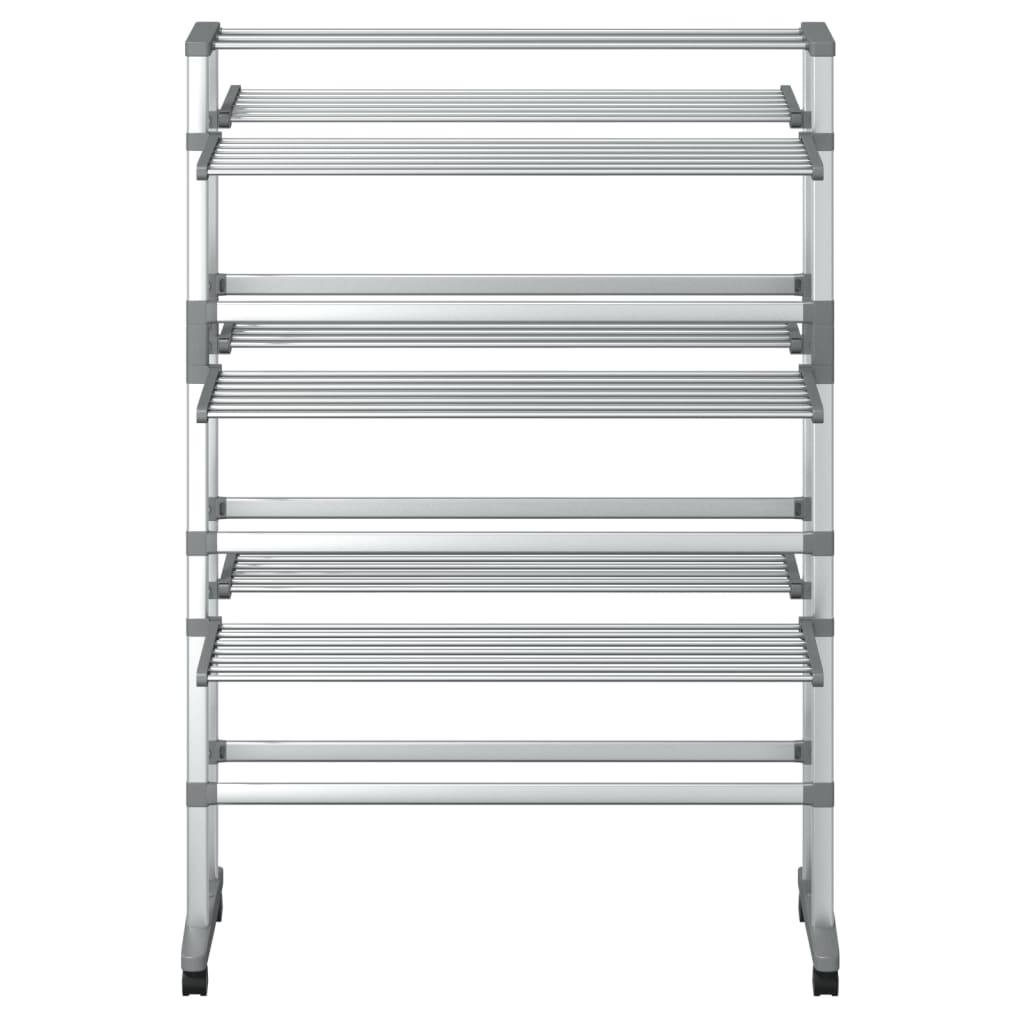 Stendibiancheria con Ruote 89x64x129 cm in Alluminio
