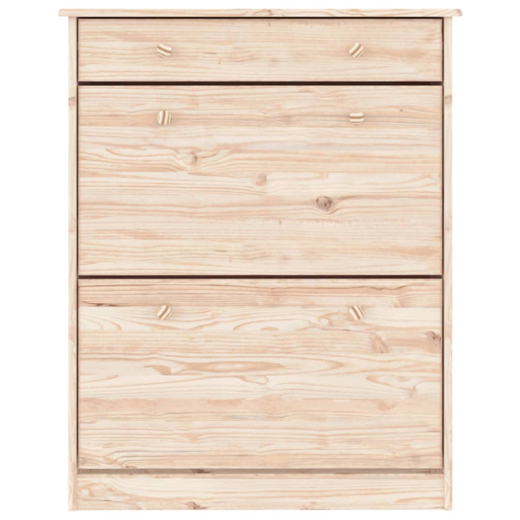 Scarpiera ALTA 77x35x96 cm in Legno Massello di Pino