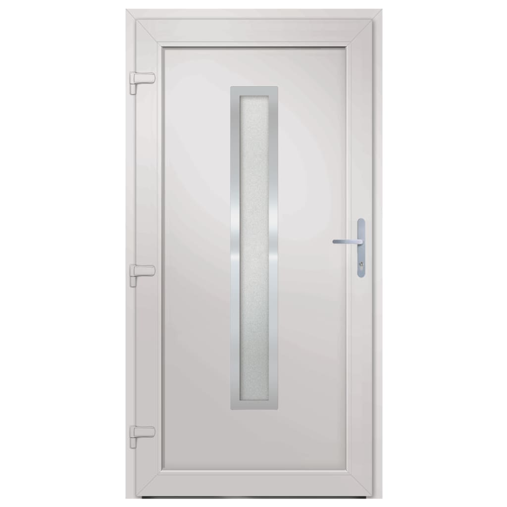 Porta Ingresso Antracite 98x190 cm in PVC