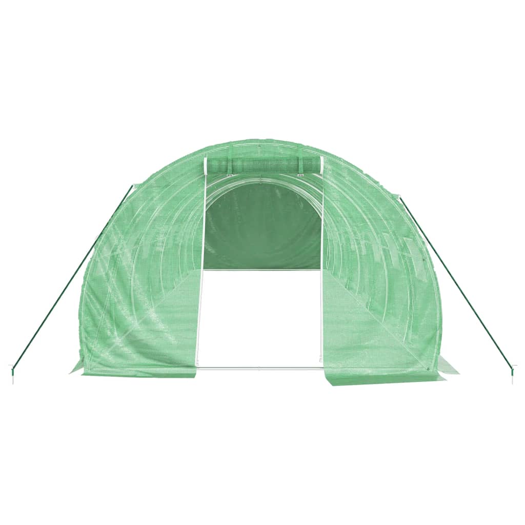 Serra con Telaio in Acciaio Verde 24 m² 8x3x2 m