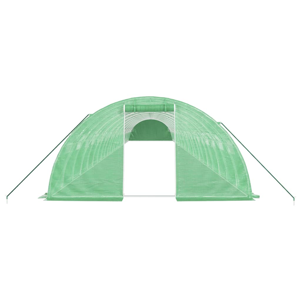 Serra con Telaio in Acciaio Verde 96 m² 24x4x2 m