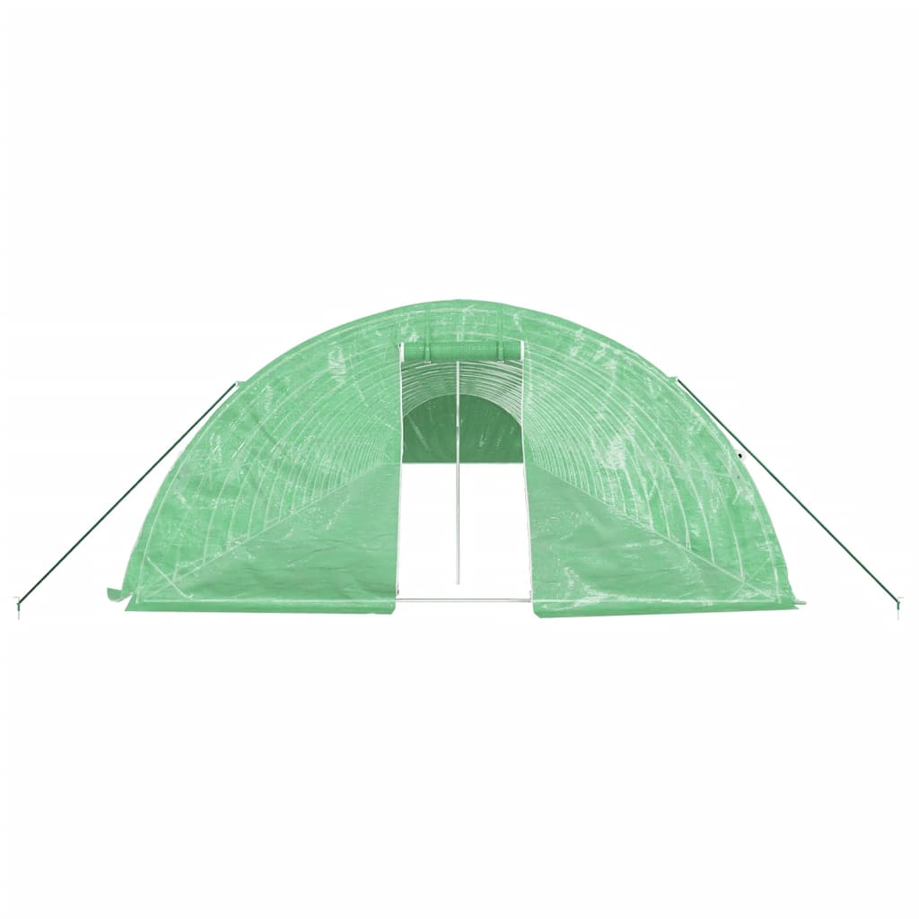Serra con Telaio in Acciaio Verde 120 m² 24x5x2,3 m