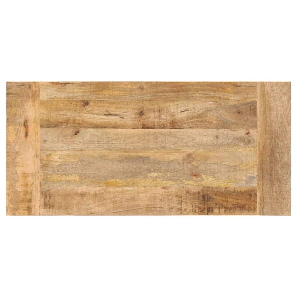 Tavolino da Salotto 110x52x40 cm in Legno Massello di Mango