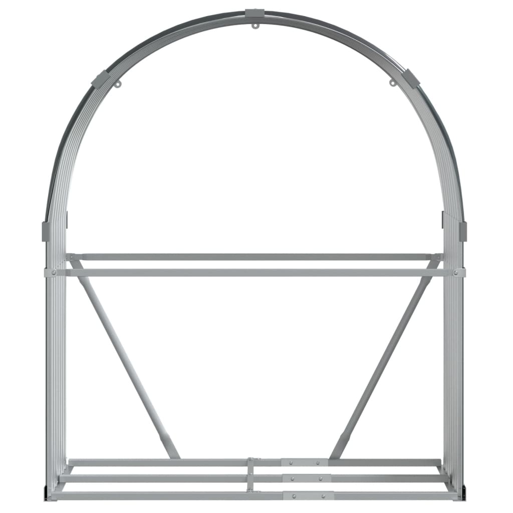Portaceppi Antracite 120x45x140 cm in Acciaio Zincato