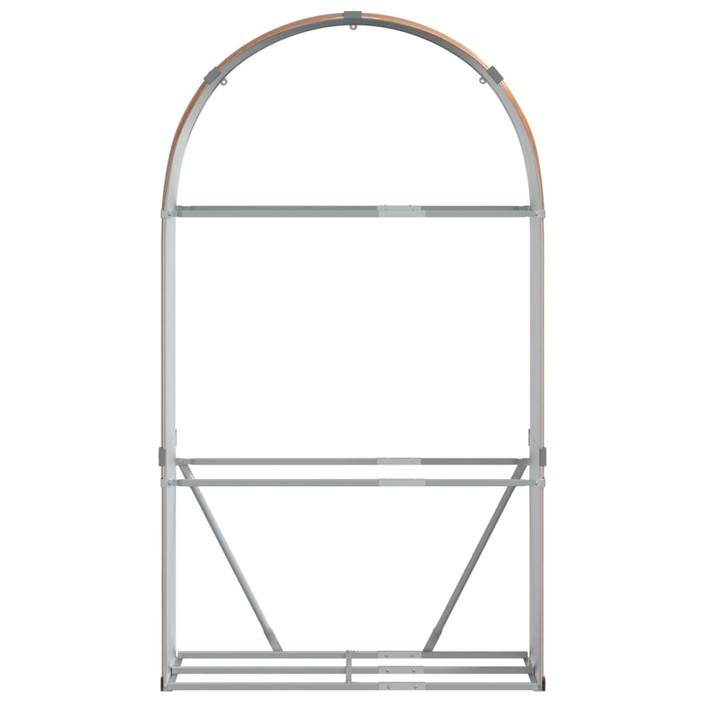 Portaceppi Marrone Chiaro 120x45x210 cm in Acciaio Zincato