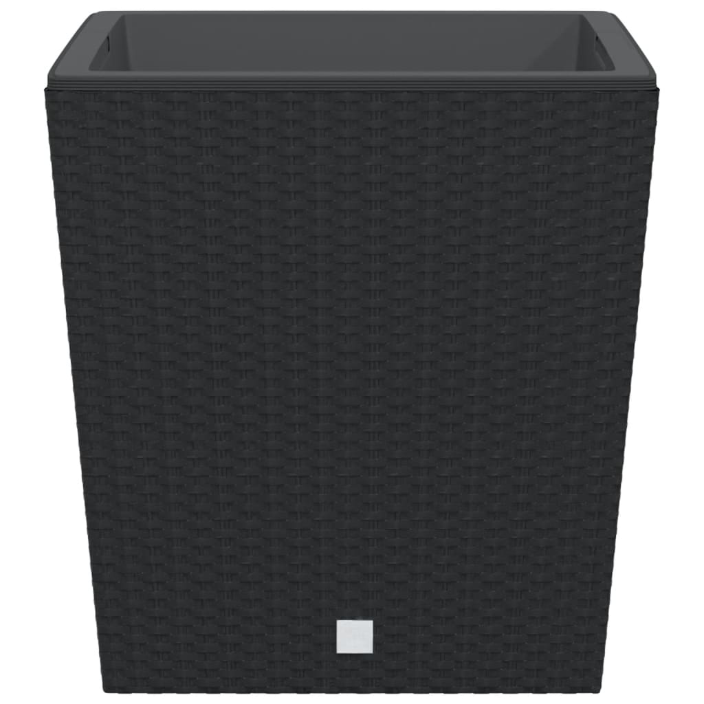 Fioriera con Interno Rimovibile Antracite 37 / 64 L PP Rattan