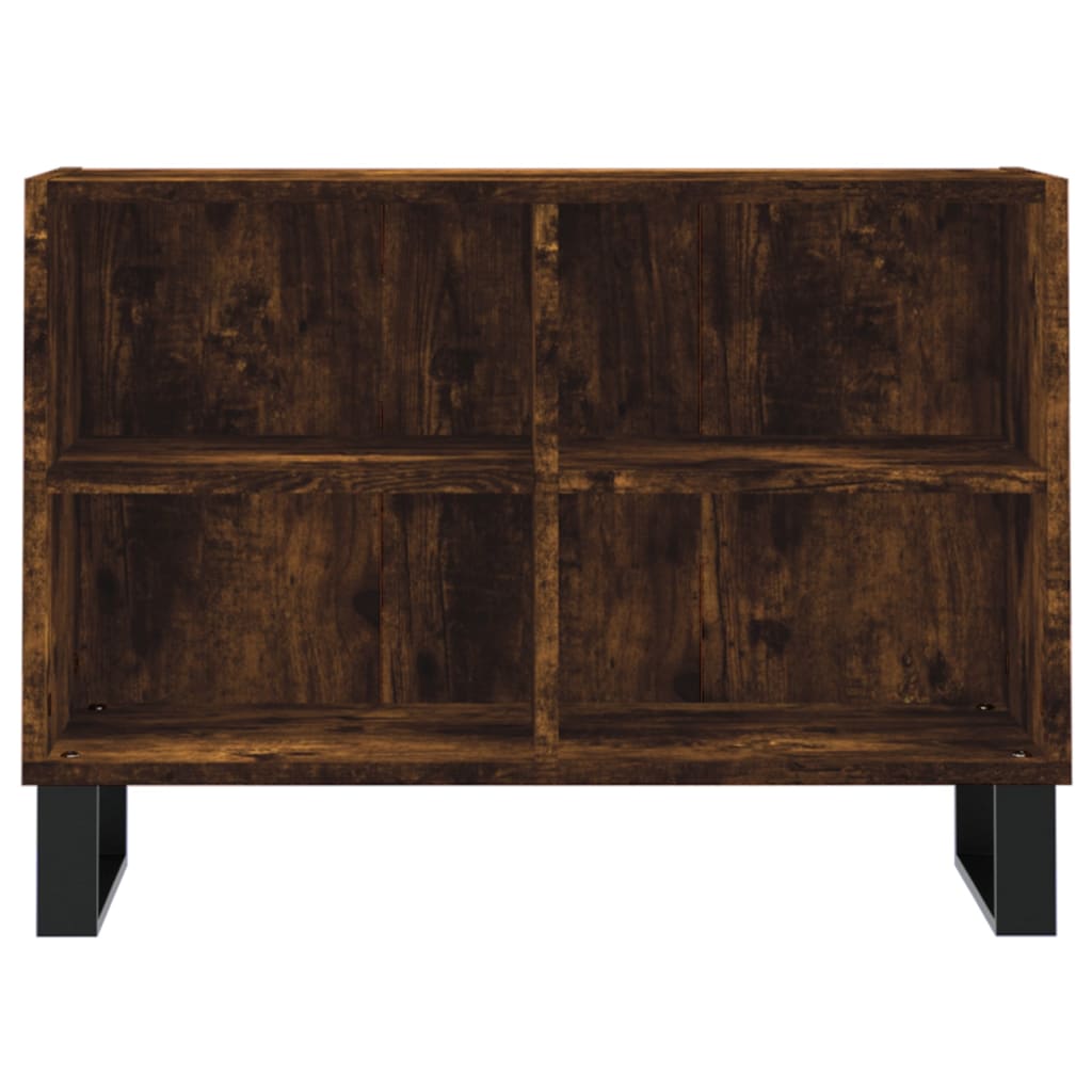 Mobile Porta TV Rovere Fumo 69,5x30x50 cm in Legno Multistrato