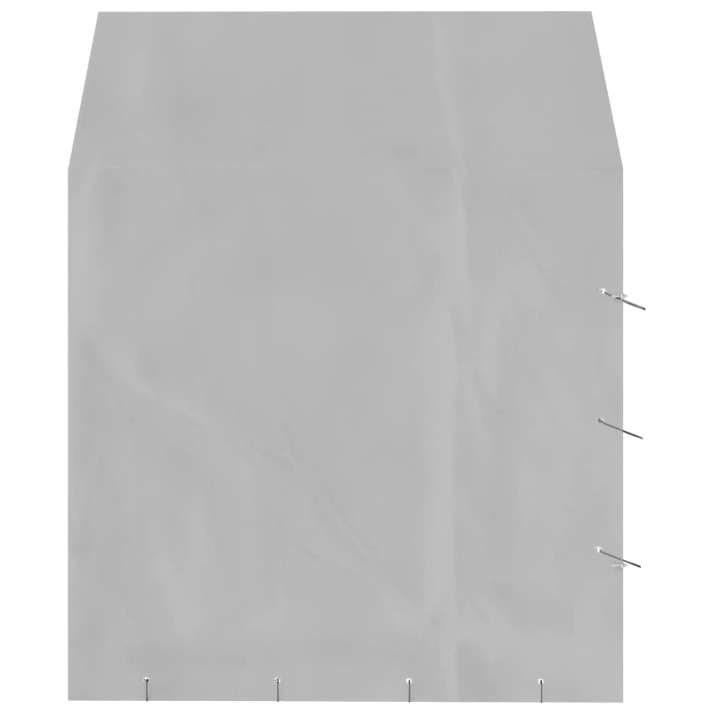 Cuccia Cani da Esterno Tetto Argento 2x2x2,5 m Acciaio Zincato