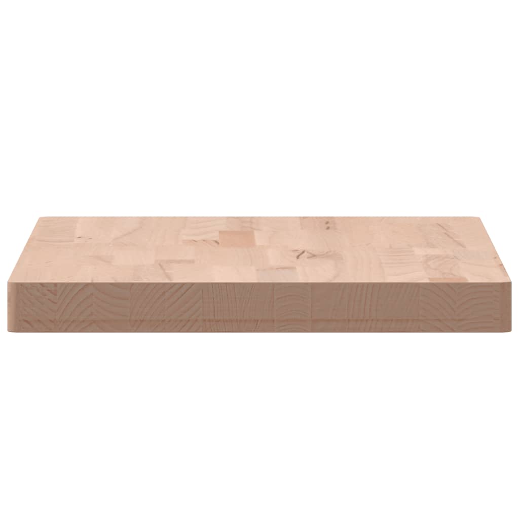 Piano Tavolo 60x40x4cm Rettangolare Legno Massello di Faggio