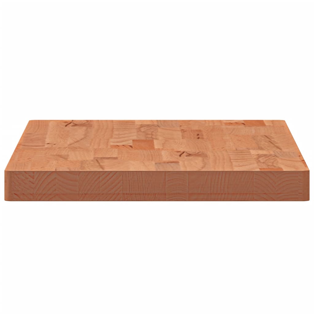 Piano Tavolo 100x50x4cm Rettangolare Legno Massello di Faggio