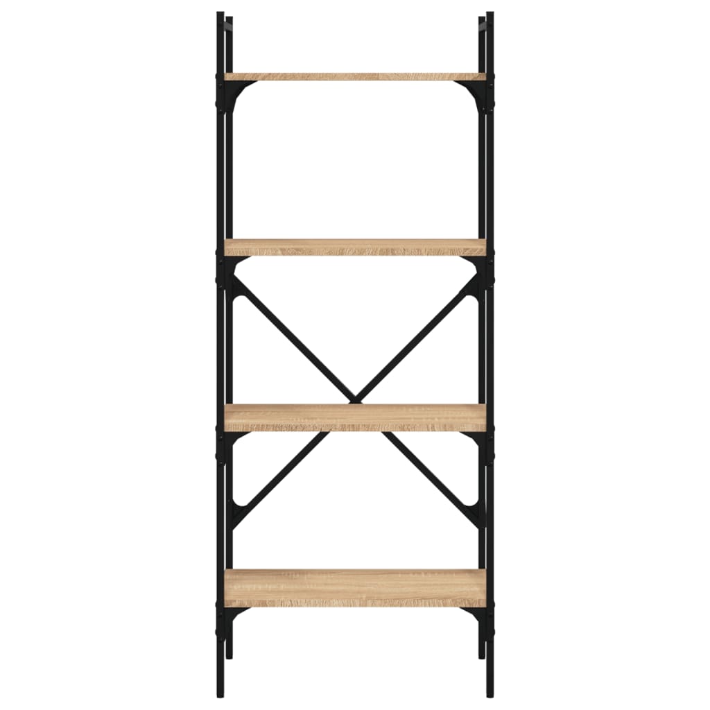 Libreria Rovere Sonoma 4 Ripiani 56x31,5x138,5 cm Multistrato