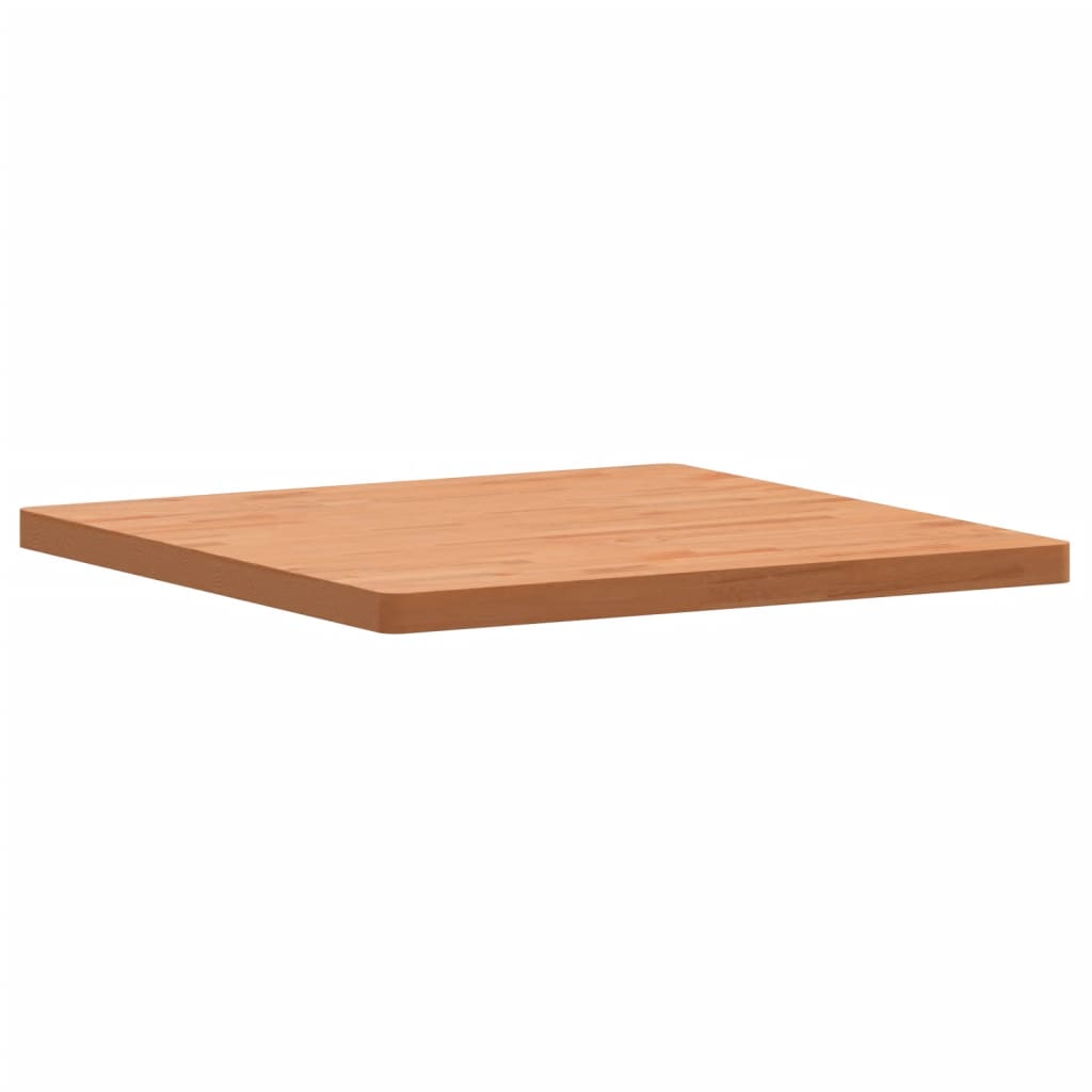 Piano per Tavolo 80x80x4 cm Quadrato Legno Massello di Faggio